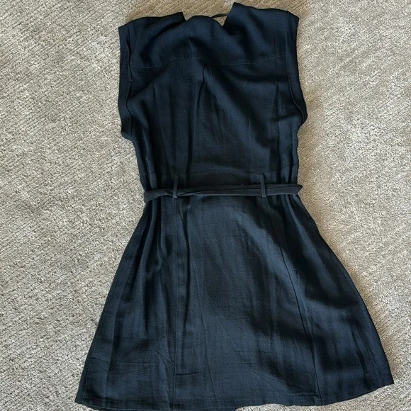 Love Riche Black Linen Dress - Picture 5 of 6